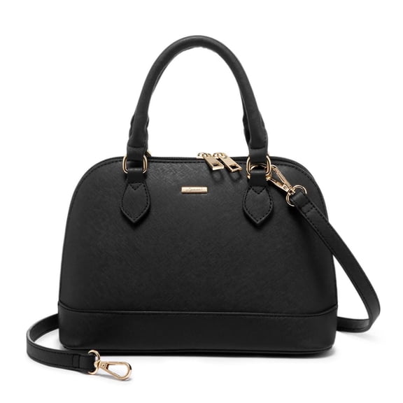 LOVEVOOK Purse for Women Crossbody Bags Classic Double Zip Top Handle Dome Satchel Bag