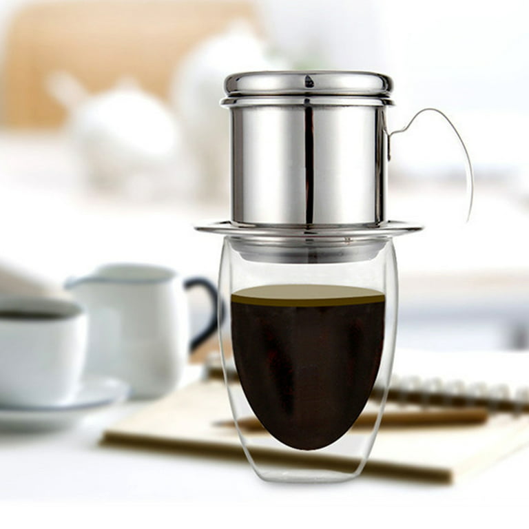New Stainless Steel Vietnamese Coffee Drip Filter Infuser Coffee Maker 50mL