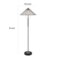 thumbnail image 5 of Kio 61 Inch Floor Lamp, Modern Tiffany Style Stained Glass, Silver Metal, 5 of 6