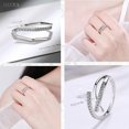thumbnail image 4 of -SilverAnillo Ajustable Para Mujer - Anillo Para Pulgar De Plata De Ley 925 - Anillos De Plata Para Niñas - Juego De Anillos Para Dedo - Regalo Para Anillos De Promesa De Boda Día, 4 of 5