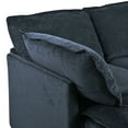 thumbnail image 5 of EUROCO Modular Sectional Sofa,4 Seat Chenille Modular Sofa Couch with Storage Seat,Stylish Pillows and Cushion Design,Reversible Modular Sofa for Living Room,Blue, 5 of 8