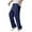 Z218-Navy, variant on XINPING Khaki Pants for Men Work Retro Hiking Casual Pants Elastic Waist -Resistant Flat-Front Chino Pant