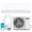 White-115V, variant on Costway 24000 BTU 20 SEER2 208/230V Wifi Enabled Mini Split Air Conditioner & Heater with Installation Kit