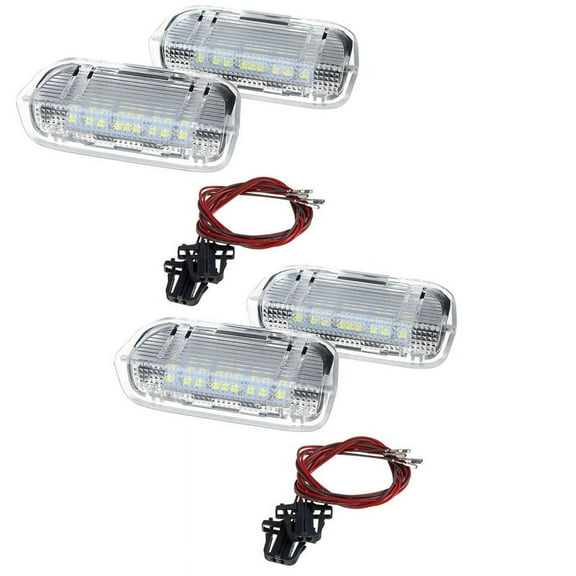 4Pcs Door Warning Welcome Courtesy Light LED Lamp Decorative Lamp for Golf 5 6 7 Mk5 Mk6 Mk7