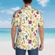 thumbnail image 4 of Fotbe Vegetable Camisa Hawaiana para Hombre Unisex – Camisa Casual de Verano con Botones de Manga Corta de Algodón y Lino,Small, 4 of 7
