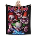 thumbnail image 2 of Ultra-Soft Micro Fleece Blanket Horror Killer Klowns From Outer Space Super Soft Plush Blanket For Winter Bedding Bed Couch Sofa For All Seasons 80"X60", 2 of 8
