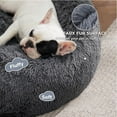 thumbnail image 4 of Calming Dog Bed Medium Large Size Dogs - Donut Washable Large Pet Bed, 33 inches Anti-Slip Round Fluffy Plush Faux Fur Dog Bed, 4 of 4