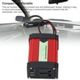 thumbnail image 4 of Power 12V to 110V Car Inverter Modified Sine Wave Power Converter with Fast Charge Port Universal Outlet, 4 of 7