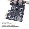 thumbnail image 3 of PCIE to Dual Type-C Expansion Card PCI-E to USB 3.2 GEN1 5Gbps Adapter Card Riser ASM1042 Chip for Win10/8/7,1 * Expansion Card,Black, 3 of 6