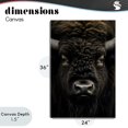 thumbnail image 4 of Stupell Industries Rustic Lodge Bison Portrait Close Up Canvas Art, 24 x 36, by Creative Studio, 4 of 8