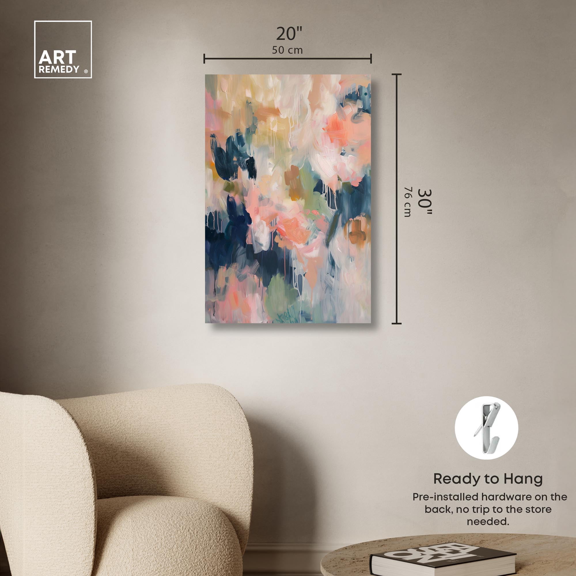 Blush of Nature Canvas Colorful Pastel Art by Art Remedy, Gallery Wrapped, 20" x 30"