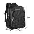 thumbnail image 3 of Impermeable Mochila De Viaje De Malla Pesada NEGRO, 3 of 5