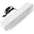 thumbnail image 1 of LAICAIW PC Soundbar, Portable USB Wired Stereo Speaker 3.5mm Input Music Player Lossless Bass Surround Sound Box for Desktop Laptop,TV, MP3, MP4, Computer Speaker(White), 1 of 7