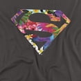 thumbnail image 2 of Superman Hawaiian Shield Women's T Shirt, Charcoal, 2X-Large, 2 of 6