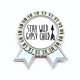 thumbnail image 1 of Tener Wild niño gitano quote Insignia broche Medalla ganadora, 1 of 3