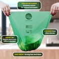 thumbnail image 2 of Compost Bags 1.3 Gallon,150 Count,Compostable Small Trash Bags for Kitchen Countertop Compost Bin 0.75, 1,1.2, 1.3Gallon,ASTM D6400, US BPI and Europe OK compost HOME certified, 2 of 11