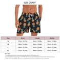 thumbnail image 5 of Pantalones cortos de playa para hombre, holgados, informales, con cintura elástica, para verano, tallas negras, 5 of 5