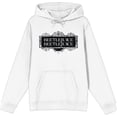 thumbnail image 4 of Beetlejuice Beetlejuice Black Sign Logo Adult White Long Sleeve Hoodie-Small, 4 of 6