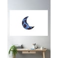thumbnail image 2 of Bloom Theory Floral Moon Poster Wall Art, Modern Wall Decor, 16x24 UNFRAMED, 2 of 3