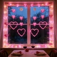 thumbnail image 4 of LED Heart-Shaped Star-Shape Curtain Lights - Battery Operated with Suction Cups for Proposal, Wedding, Party & Romantic Decoration,Valentines Day Decoration, 4 of 7