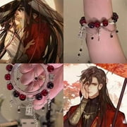 Anime Tian Guan Ci Fu Bracelet Xie Lian Hua Cheng Heaven Officials Blessing Beads Chain Pendant Bracelets Jewelry Accessories