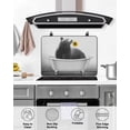thumbnail image 5 of Stove Cover for Electric Stove, Funny Bear with Sunflower in Bathtub Stove Top Cover for Glass Top, Heat Resistant Rubber Mat Foldable Cooktop Cover Top Protector, 24"x21", 5 of 5