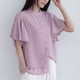 thumbnail image 2 of Camisas de Manga Corta para las Mujeres Casual, Botón de Cuello en V de la Moda de Verano, Top Suelto/Camisa Casual, 2 of 8