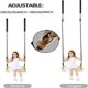 thumbnail image 3 of BR Columpio de madera con cuerda de cáñamo ajustable, perfecto para niños y adultos, diversión y relajación al aire libre, 3 of 4
