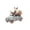 BC, variant on Easter Bunny Figurine Decor, Driving White Rabbit Statue Tabletop Ornament, Festival Present for Garden Home Table Office Dining Room Mantle Party Supplies,A