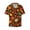 Autumn Leaves, variant on Easygdp Banana Men's Casual Short-sleeved Shirt with Pocket and Button Suitable for Beach Vacation Leisure - Small