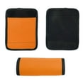 thumbnail image 3 of Caja de equipaje suave de neopreno, cubierta para manija de puerta de coche, empuñaduras envolventes, etiquetas de viaje para maleta (naranja), 3 of 11
