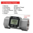 thumbnail image 2 of Digital Flow Meter Stainless Steel 1 1.5 2 Inch Electronic Water Urea Flowmeter with LCD Display Totalizer, 2 of 7