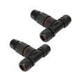 thumbnail image 1 of T Shape Waterproof Connector, T Shape Cable Connector 2Pcs 5 Pin Corrosion Protection Flame Retardant  For Lighthouse For Cable, 1 of 8