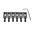 thumbnail image 1 of Dopro - Juego de 6 monturas de acero inoxidable para guitarra (10,5 mm, con tornillos negros para gu, 1 of 5