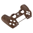 thumbnail image 5 of eXtremeRate Brown Wood Grain Patterned Custom Faceplate Cover, Replacement Front Housing Shell Case Compatible with ps4 Slim Pro Controller JDM-040/050/055 - Controller NOT Included, 5 of 5