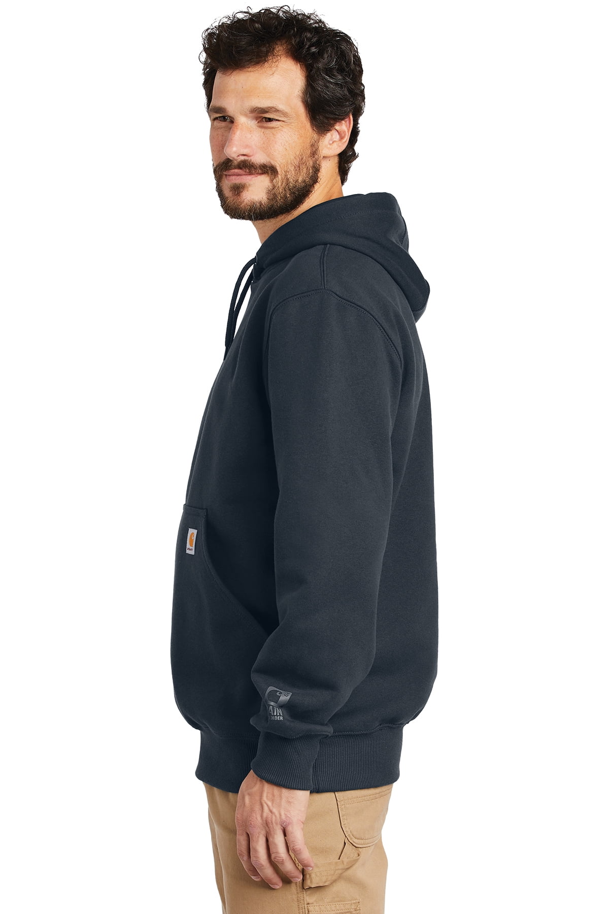 Carhartt Men's Size Rain-Defender Paxton Heavyweight Hooded Sweatshirt-Tall X-Large New Navy