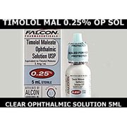 Timolol Maleate 0.25% op. soln (5ml bottle)
