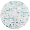 thumbnail image 3 of SAFAVIEH Amelia Jimmy Dot-Print Area Rug, Gray/Turquoise, 6'7" x 6'7" Round, 3 of 11