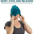 thumbnail image 7 of Aculief Headache and Migraine Relief Hat - Cold Packs, Relaxation  - Teal, 7 of 7