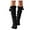 Black, variant on HNMKIU Long Thigh High Warm Stockings for Women and Girls - Stylish Knee-High Over Socks for Fashionable Outfits,Size One Size