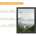 thumbnail image 4 of 10x13 Picture Frame Black for Wall Mounting, Horizontal and Vertical Formats for Wall Hanging, Wood 10x13 Frame, Black, 1 Pack, 4 of 7