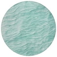 thumbnail image 2 of Addison Rugs Chantille Indoor/Outdoor Transitional Waves Aqua Washable Round Rug, 8' x 8', 2 of 6