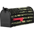thumbnail image 2 of Camouflage American Flag Magnetic Mailbox Cover - Patriotic Green Camouflage USA Flag Mailbox Covers Standard Size 21x18inch Polyester Mailbox Wraps Cover for Home Garden Outdoor Decoration, 2 of 6