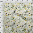 thumbnail image 3 of oneOone Polyester Spandex Yellow Fabric Florals Sewing Material Print Fabric By The Yard 56 Inch Wide, 3 of 6