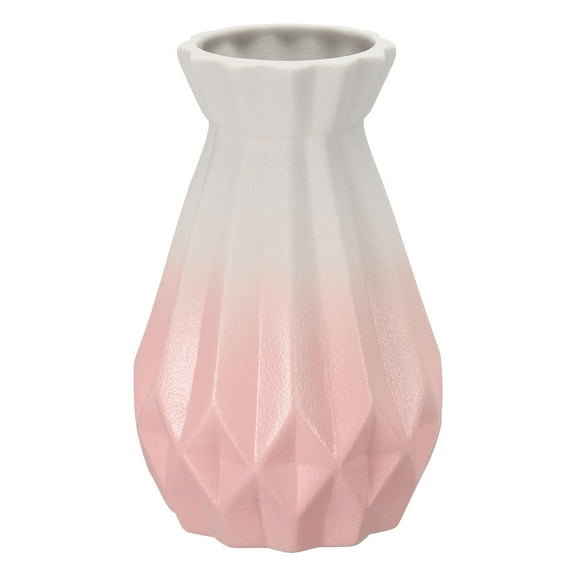 Uxcell Flower Vase, Ceramic Vases Table Centerpieces for Home Decor, Gradient Pink