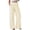 A05-Khaki, variant on Zysthvn High Waisted Women Pants Casual Business Fall Wide Leg Striped Pants for Women Elastic Waisted Palazzo Flowy with Pockets Trousers
