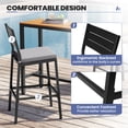 thumbnail image 5 of Crestlive Products Outdoor Bar Stools Set of 4,  for Deck, Patio, Backyard, Garden, Poolside, Light Gray, 5 of 7