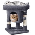 thumbnail image 3 of Yaheetech 23.5″ H Spacious Cat Tree with Large Top Perch, Condo & Scratching Posts, Dark Gray, 3 of 11