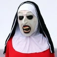 thumbnail image 2 of Máscara de monja aterradora, disfraz de conjuración, máscaras de látex para adultos, disfraces de monja espeluznantes, disfraces de Halloween, películas de terror, juegos de rol, a Regalo de navidad, 2 of 6