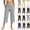 15# Gray, variant on Capri Pants for Women High Waisted Workout Yoga Capris Leggings Straight Leg Athletic Cropped Pants with Pockets Beige XL